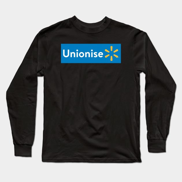 Unionise Walmart - Walmart Long Sleeve T-Shirt by Football from the Left